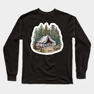 Woodland Camp: Serene Sanctuary Long Sleeve T-Shirt